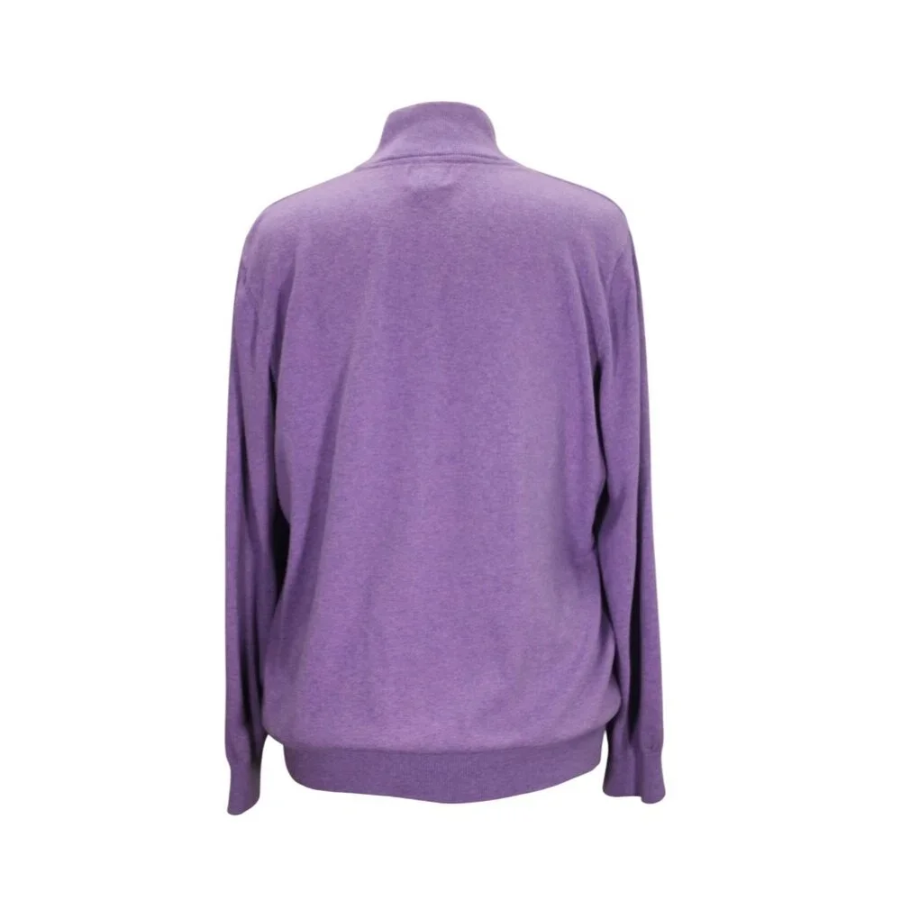 LL Bean Vintage 1/4 Zip Mock Neck Pullover Men’s Size XL Cashmere‎ Blend